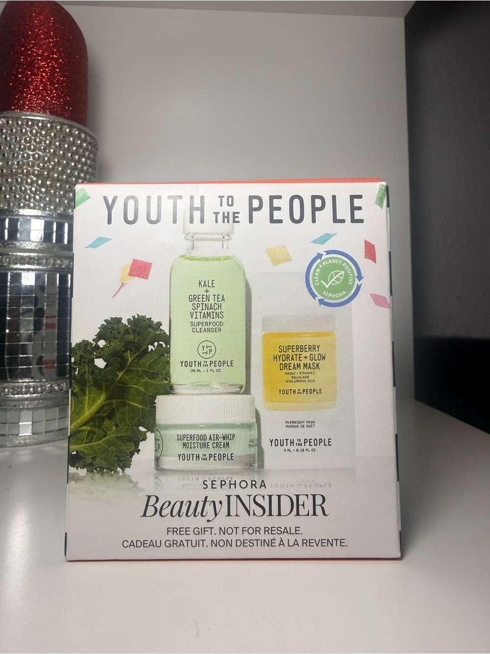 Youth To The People Skincare Trio - White Box with Green & Yellow Accents